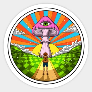 Hippie Magic Mushroom Sticker